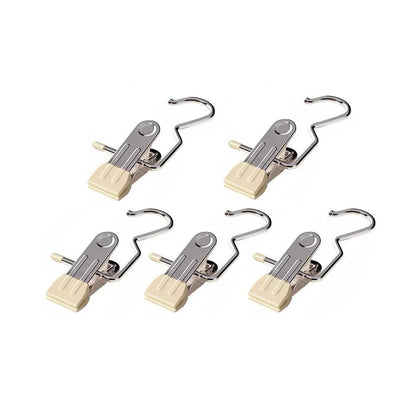 1/3/5PCS Space-Saving Clothespin Hat Pants Storage Hanging Travel Hook, Hanger Clips Towel Clips Boot Hangers for Closet
