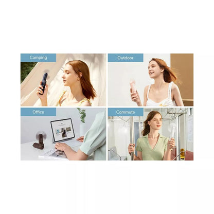 JISULIFE Small Handheld 3-In-1 Hand Fan and Portable USB Rechargeable Pocket Fan