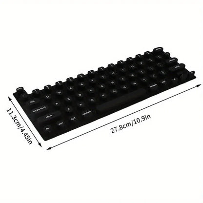 1Pc Silicone Laptop Keyboard Film Long Nails Convenient Typing Artifact Protects Manicure Available Press on Nails Key Caps