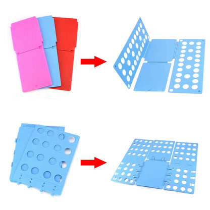Kids Magic Clothes Folder T Shirts Jumpers Organizer Fold save Time Clothes Holder Quick Clothes Folding Board Home Storage