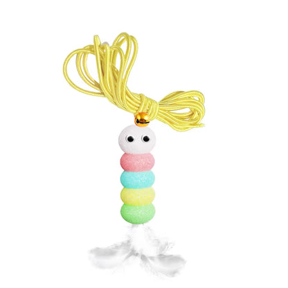 Pet Stress Relief Toys for Cats, Rechargeable Interactive Hanging Door Cat Toy, Automatic Electric Flying Bird Cat Toy for Hunt