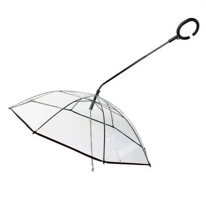 New Transparent Pet Umbrella Well Made Detachable Adjustable Rainy Day Outdoor Dog Walking Leash for Small Dogs Pet Supplies