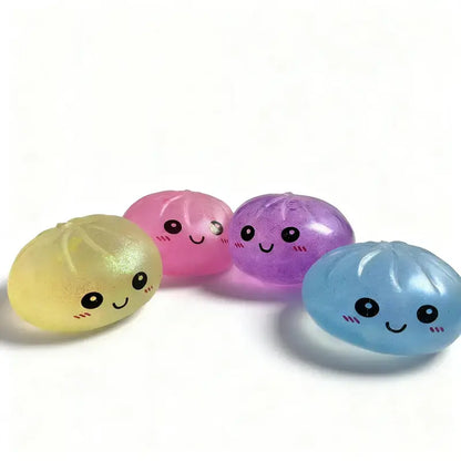 The Galaxy Expressive Big Dumpling Squishy - Blind Box, Mysecret Bun Fidget Toy, Soft TPR Material, Stress Relief, Unboxing Surprise,Rare Squishy Random Style per Pack.Perfect for Graduation,Easter Gifts, Suitable for Children to Exchange Gifts