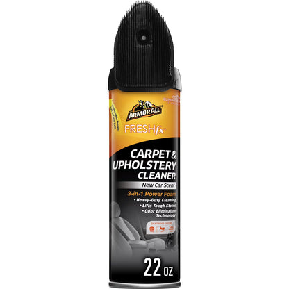 FRESH Fx Power Foam Automotive Cleaner, Winter Auto Messes, Carpet & Upholstery (New Car Scent, 22 Oz)