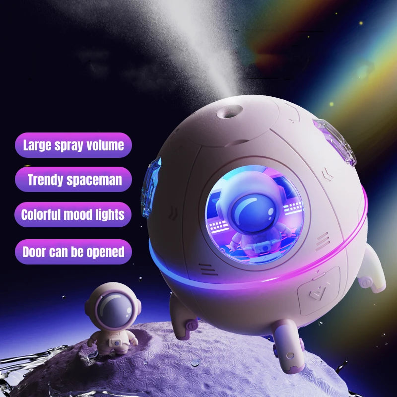 Astronaut Spaceship Aromatherapy Air Humidifier Purifier USB Electric Water Fragrance Diffuser Humidificador for Home Room