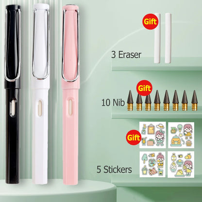 HB Eternal Pencil Set Mechanical Pencil Super Cheap No Need to Sharpen Easy to Wipe DIY Kawaii Korean Stationery School Supplies