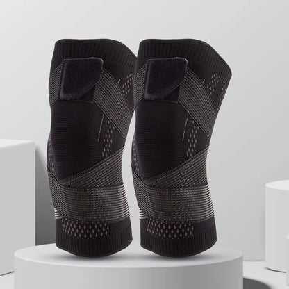 1 Pair Sports Kneepad Men Women Pressurized Elastic Knee Pads Support Fitness Gear Basketball Volleyball Brace Protector Bandage