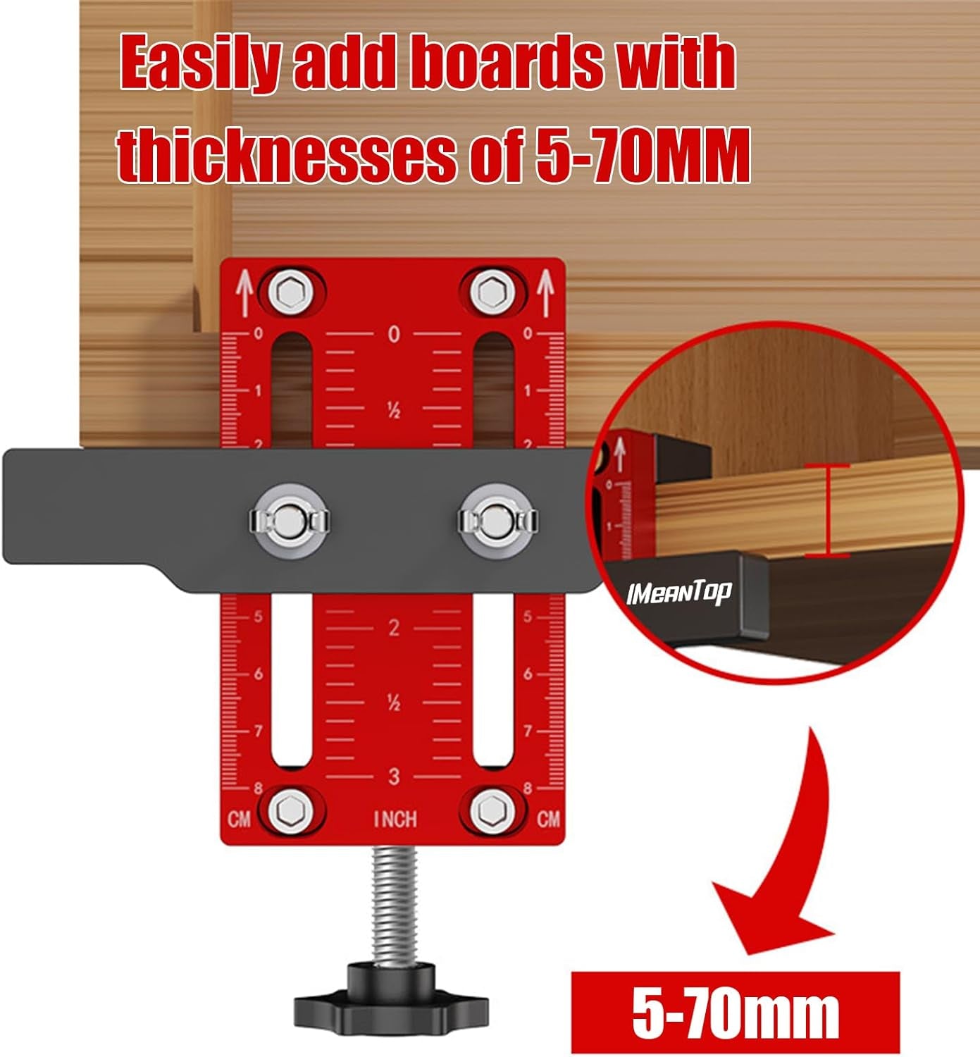 Cabinet Door Installation Positioner Jig Aluminum Alloy Cabinet Hardware Jig Adjustable Cabinet Door Mounting Jig Cabinet Installation Tools for Most Cabinet Doors