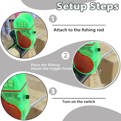 2 Pack Fishing Bite Alarm with Led Light, Bite Alarms for Fishing Poles, Sensitive Smart Electronic Fishing Bells Clip-On