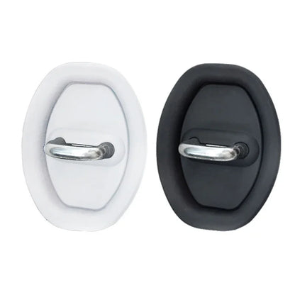 Universal Car Door Slamming Anti-Vibration Silicone Cushioning Mute Shock Absorber Protective Cover Door Latch Protection Pads