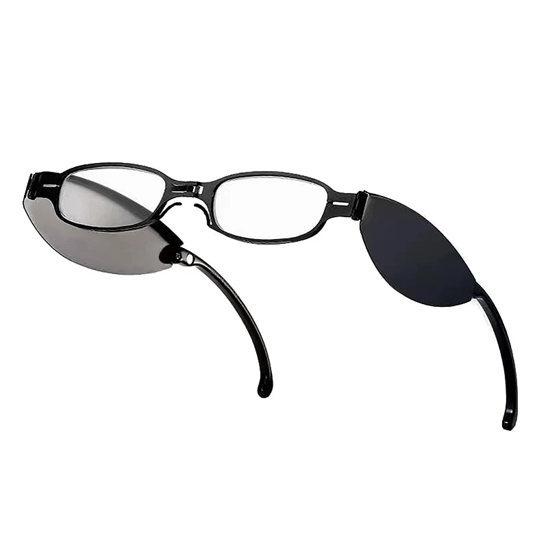 Ultralight Portable Reading Glasses ,Folding Style HD Anti-Blue Eyewear Mini Pocket Presbyopia Glasses with Box