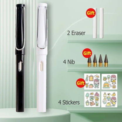 HB Eternal Pencil Set Mechanical Pencil Super Cheap No Need to Sharpen Easy to Wipe DIY Kawaii Korean Stationery School Supplies