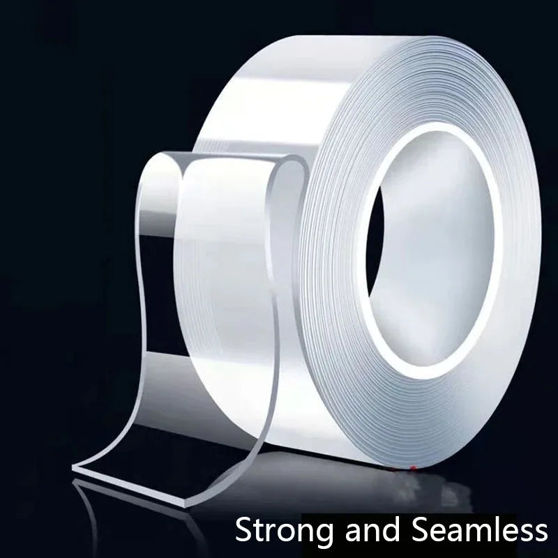 5M Double Contact Nano Tape Powerful Extra Strong Sided Adhesive for Kitchen and Bathroom Waterproof and Cleanable Tool