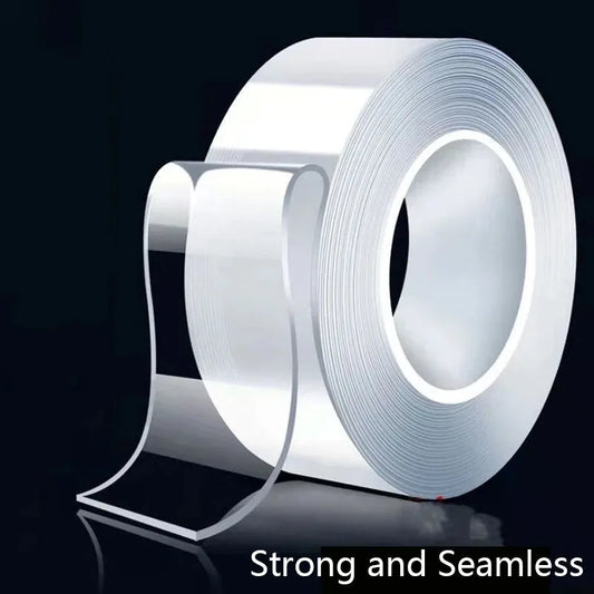 5M Double Contact Nano Tape Powerful Extra Strong Sided Adhesive for Kitchen and Bathroom Waterproof and Cleanable Tool
