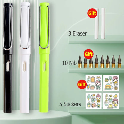 HB Eternal Pencil Set Mechanical Pencil Super Cheap No Need to Sharpen Easy to Wipe DIY Kawaii Korean Stationery School Supplies