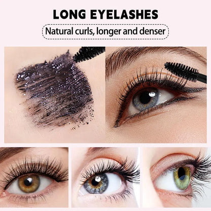 7D Waterproof Volume Mascara Long Lasting Natural Curling Lashes for Professional Eye Makeup Made for Women and Girls 3Pcs*Eyelash