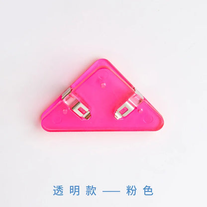 10Pcs Triangle Corner Clips File Paper Clip File Index Photo Clamp Page Holder Stationery Multifunctional Office Desk Organizer