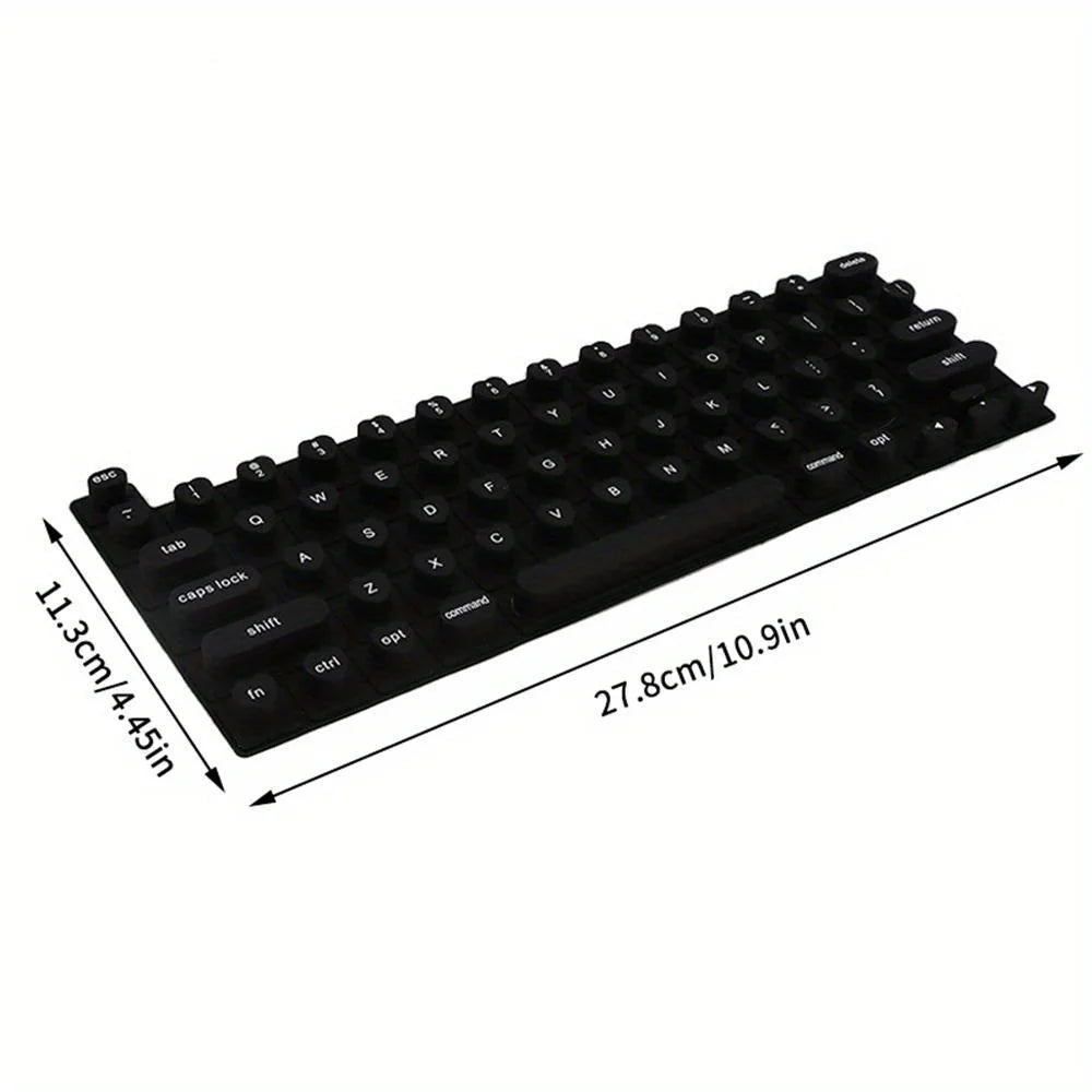 1Pc Silicone Laptop Keyboard Film Long Nails Convenient Typing Artifact Protects Manicure Available Press on Nails Key Caps