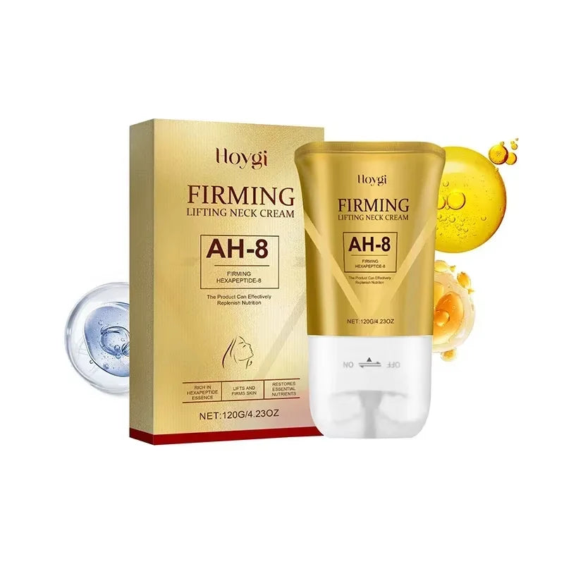 Neck Wrinkle Cream Neck Massage Roller Applicator Whitening Firming Moisturizing Fade Lines Rejuvenation Chin Neck Care Products
