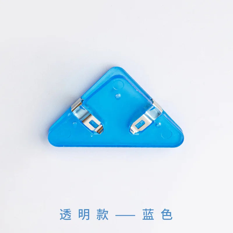 10Pcs Triangle Corner Clips File Paper Clip File Index Photo Clamp Page Holder Stationery Multifunctional Office Desk Organizer