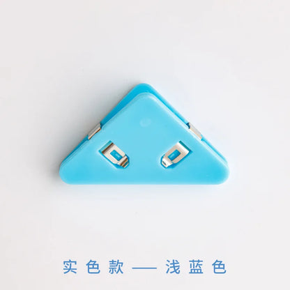 10Pcs Triangle Corner Clips File Paper Clip File Index Photo Clamp Page Holder Stationery Multifunctional Office Desk Organizer