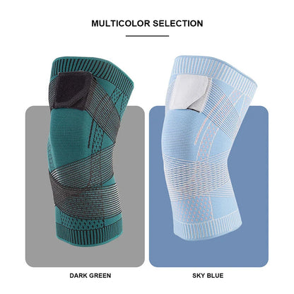 1 Pair Sports Kneepad Men Women Pressurized Elastic Knee Pads Support Fitness Gear Basketball Volleyball Brace Protector Bandage