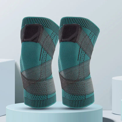 1 Pair Sports Kneepad Men Women Pressurized Elastic Knee Pads Support Fitness Gear Basketball Volleyball Brace Protector Bandage