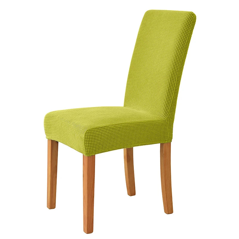 Jacquard Corn Kernel Fabric Chair Cover Universal Size Cheap Chair Covers Stretch Seat Slipcovers for Dining Room Home Decor 1PC