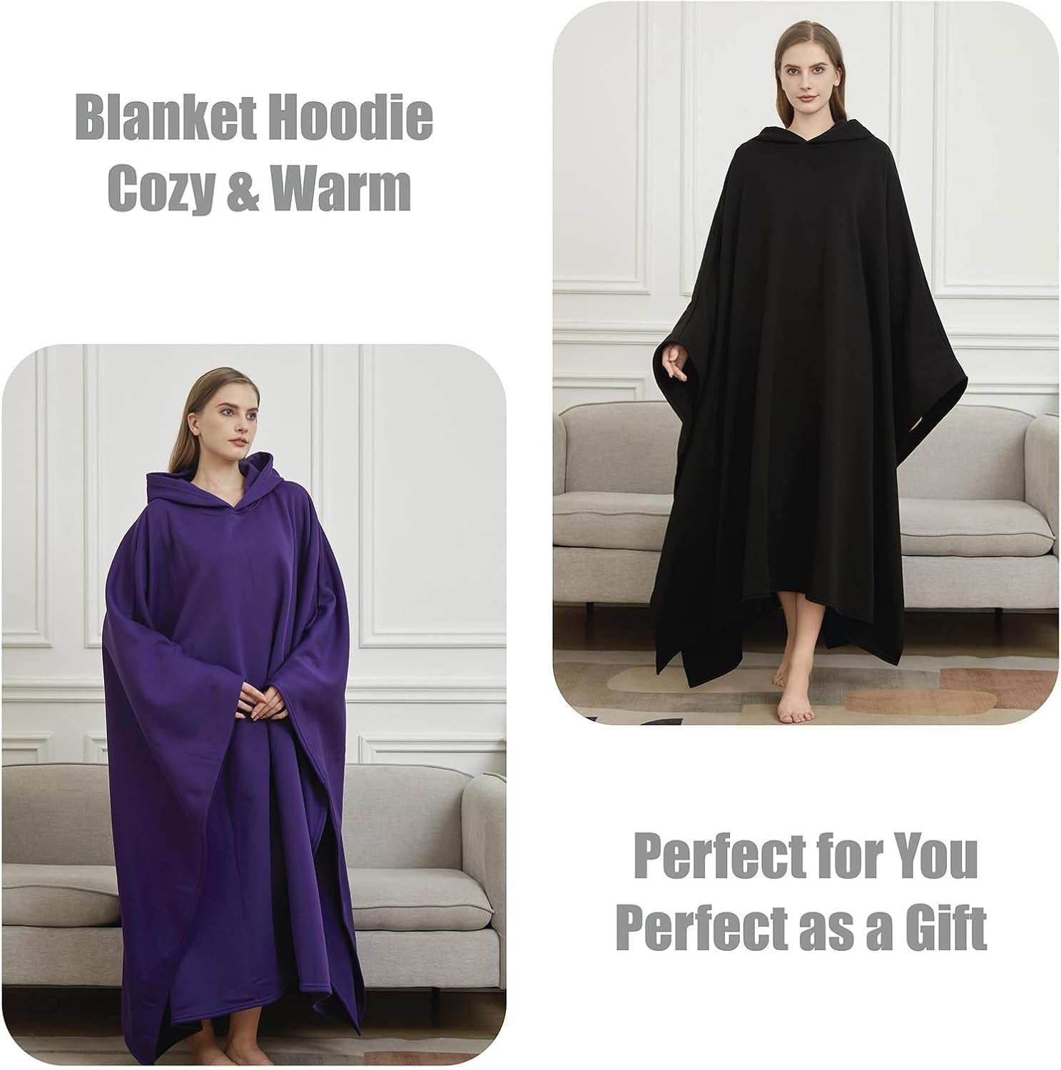 Arcane Hoodie, Loose Blanket Hoodie, Oversized Long Sleeve Sweatshirt, Calming Cloak Hoodie Men, Unisex