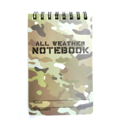 1 Pieces Camouflage Printing Note Book Paper Waterproof Writing Paper in Rain Tactical Note Book Notebook All Weather Outdoors
