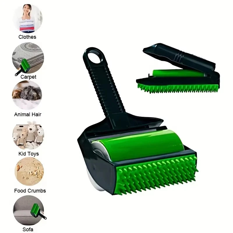 Reusable Clothes Hair Remover Roller Brush for Pet Hair Lint Sticking Cleaning on Clothes Furniture Car Seats Home Use