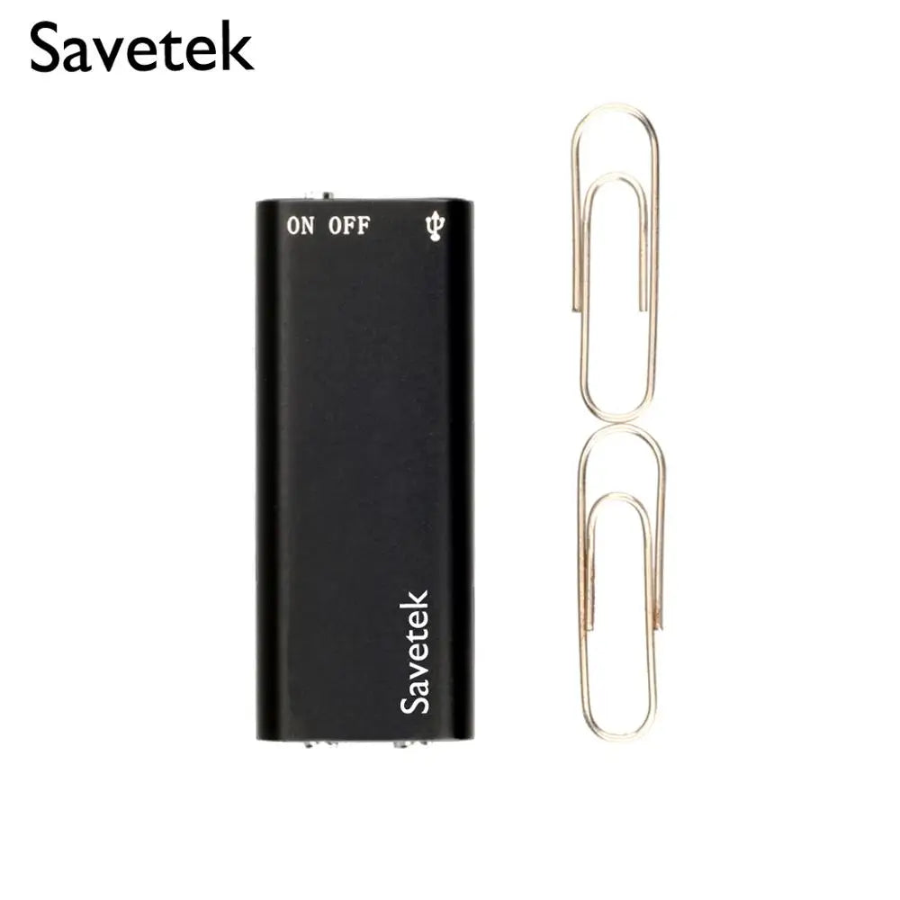 Smallest Mini USB Pen Voice Activated 8GB 16GB Digital Audio Voice Recorder Mp3 Player 192Kbps Recording WAV