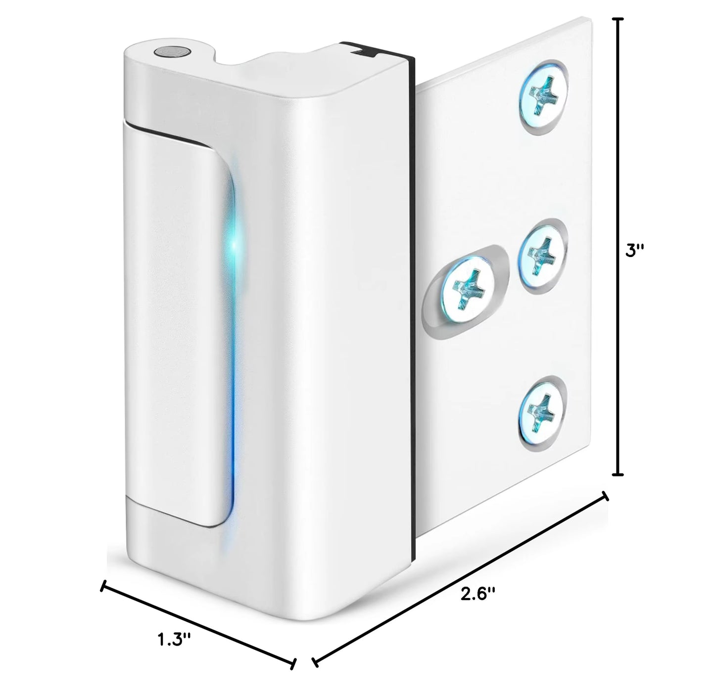 New Home Security Door Lock Aluminum Alloy Anti-Theft Door Lock Childproof Door Reinforcement Lock with 3 Inch Stop