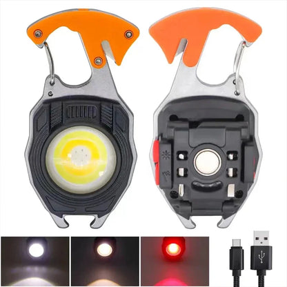 New Mini Multifunctional Portable Small Handlight Work Light High Power Strong Lights Portable Car Camping Keychain