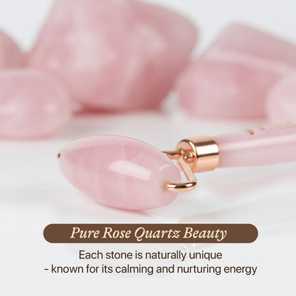 Rose Quartz Face Roller - Relaxation Gifts for Women, Skin Care Tools for Fine Lines and Wrinkles, Teenage Girl Gifts, Beauty Gift Ideas, Face Massager Tools, Facial Tool, Self Care Gift for Women