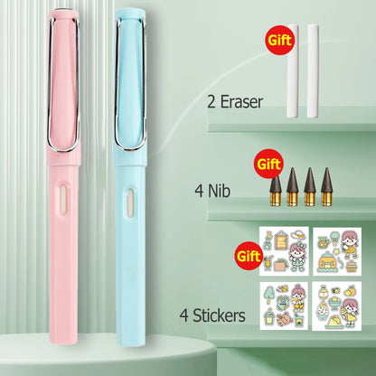 HB Eternal Pencil Set Mechanical Pencil Super Cheap No Need to Sharpen Easy to Wipe DIY Kawaii Korean Stationery School Supplies