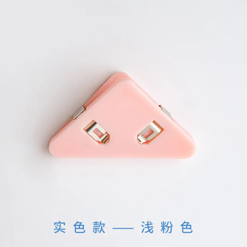 10Pcs Triangle Corner Clips File Paper Clip File Index Photo Clamp Page Holder Stationery Multifunctional Office Desk Organizer