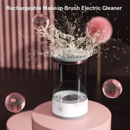 3 in 1 Electric Makeup Brush Cleaner Automatic Spinner Makeup Brush Holder Stand Women Lazy Cleaning Brush Washer Quick Dry Tool