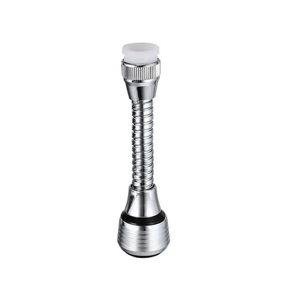 Kitchen Stainless Steel Faucet Sprinkler Water-Saving Device Lengthening Rotating Splash Proof Sprinkler Spray Extender Bubbler