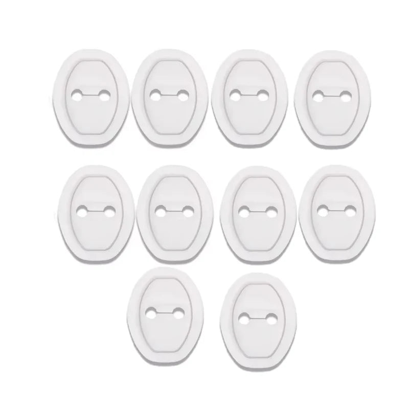 Universal Car Door Slamming Anti-Vibration Silicone Cushioning Mute Shock Absorber Protective Cover Door Latch Protection Pads