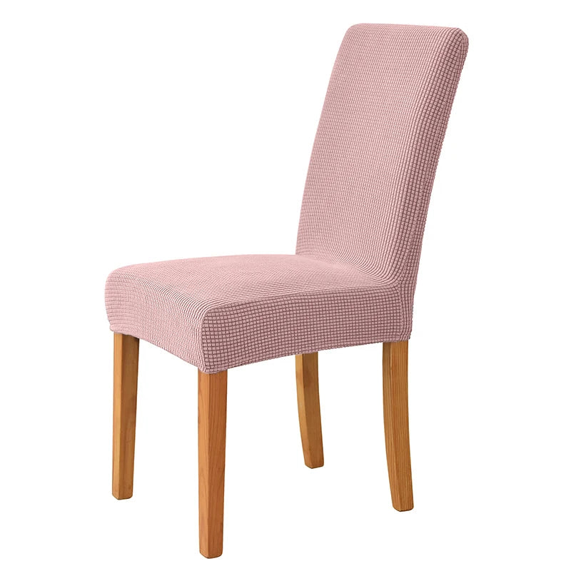 Jacquard Corn Kernel Fabric Chair Cover Universal Size Cheap Chair Covers Stretch Seat Slipcovers for Dining Room Home Decor 1PC