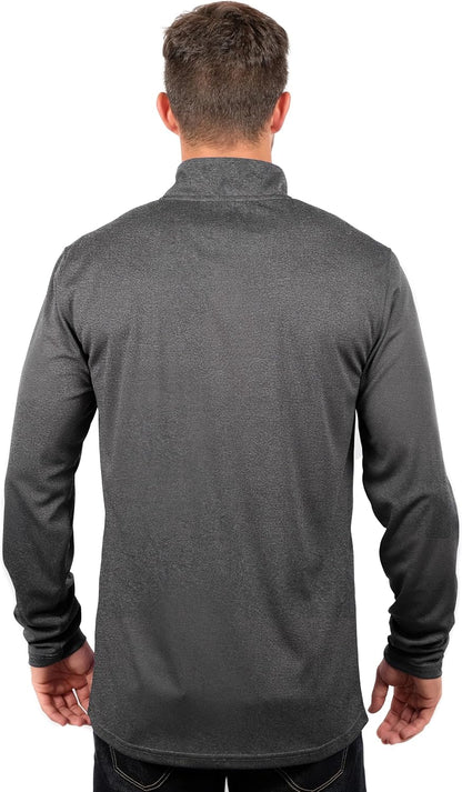 Mens NBA Official Quarter Zip Long Sleeve Pullover T-Shirt