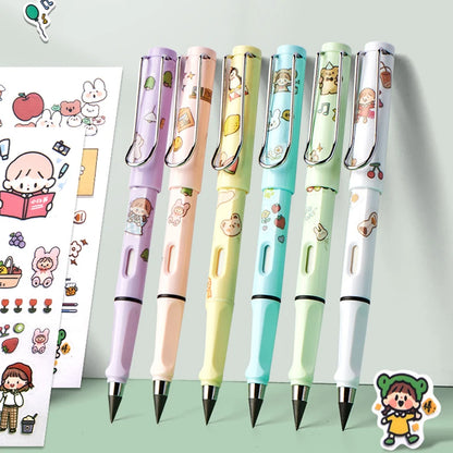 HB Eternal Pencil Set Mechanical Pencil Super Cheap No Need to Sharpen Easy to Wipe DIY Kawaii Korean Stationery School Supplies