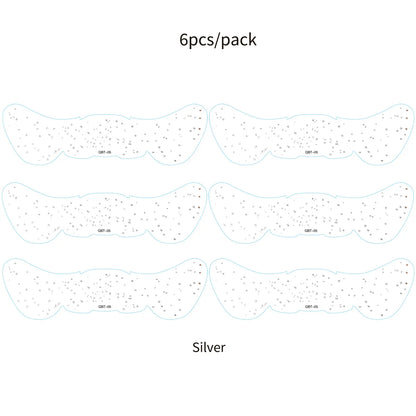 6Pcs Fake Freckle Stickers for Women Waterproof Golden Silver Glitter Temporary Tattoos for Face Makeup Holiday Music Party