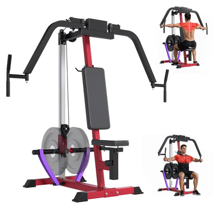 AECOJOY Ultimate Chest & Reverse Fly Master 450Lbs Adjustable Upper Body Workout Equipment for Home Gym with Premium Triple-Layer Throne and High-Density Foam Top Maquina De Ejercicio