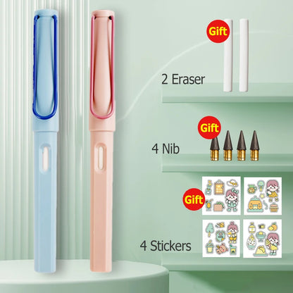 HB Eternal Pencil Set Mechanical Pencil Super Cheap No Need to Sharpen Easy to Wipe DIY Kawaii Korean Stationery School Supplies