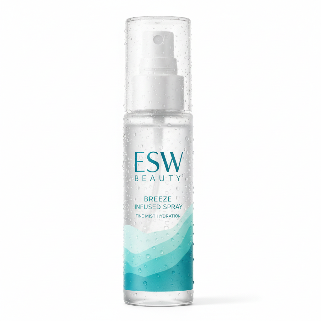 [ESW Beauty Official] Lychee Breeze Infused Facial Mist, Vitamin C, Niacinamide, Caffeinated, Dry Sensitive Skin, Vegan Korean Face Spray