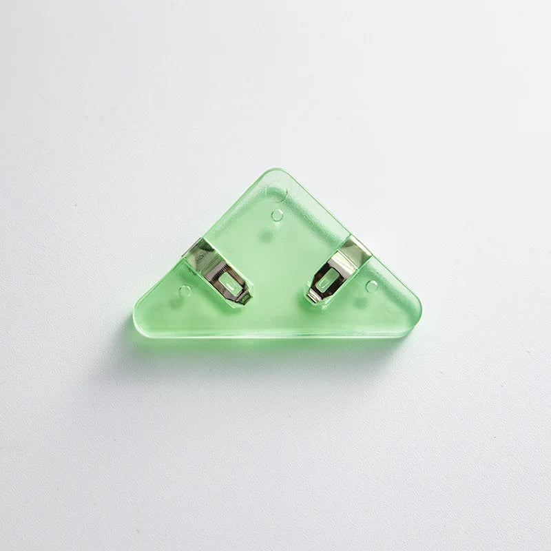 10Pcs Triangle Corner Clips File Paper Clip File Index Photo Clamp Page Holder Stationery Multifunctional Office Desk Organizer