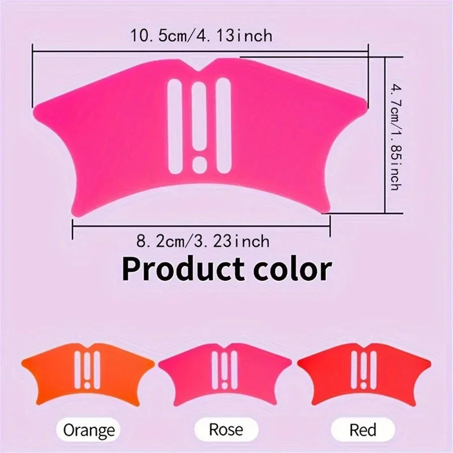 1Pcs Nose Contour Eyeliner Stencils, 4 in 1 Silicone Multifunctional Eye Makeup Aids Tool for Nose Shadow Highlighter/Winged