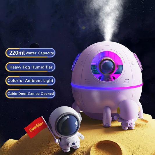Astronaut Spaceship Aromatherapy Air Humidifier Purifier USB Electric Water Fragrance Diffuser Humidificador for Home Room